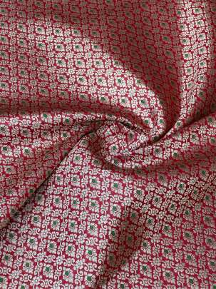 Banarasi KInkhab Red / Pure Banarasi fabrics