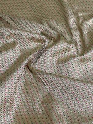 Banarasi Kinkhab Pista Green/ Pure Banarasi fabrics