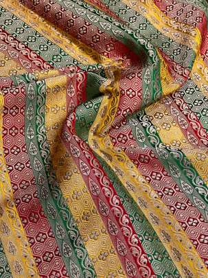 Banarasi Multi-Colour Lining/ Pure Banarasi fabrics