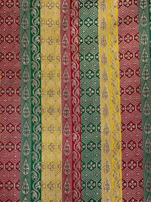 Banarasi Multi-Colour Lining/ Pure Banarasi fabrics