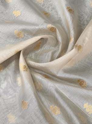 Banarasi Munga Silk Chanderi ( Dyeable )/ Banarasi dyeable fabrics