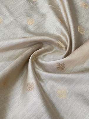 Banarasi Munga Silk Chanderi  ( Dyeable )/ Banarasi dyeable fabrics