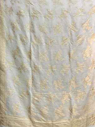 Banarasi Munga Silk Duppata With Daman ( Dyeable)/ Banarasi Duppatas 