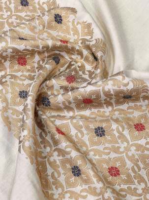 Banarasi Munga Silk With Daman ( Dyeable )/ 