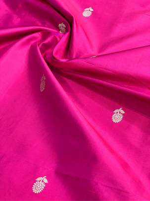 Banarasi Pure Silk Bright Rani/