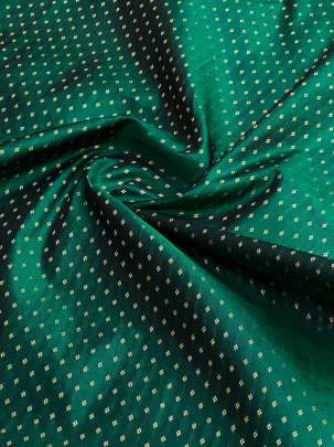 Banarasi Pure Silk Green/ Pure Banarasi fabrics