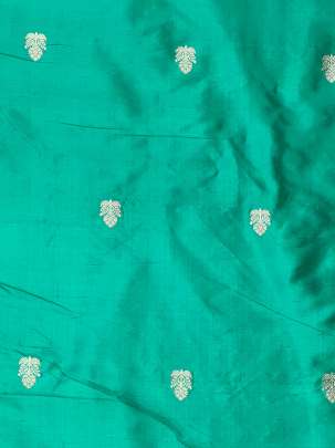 Banarasi Pure Silk Light Sea Green/ Katan Silk Fabrics