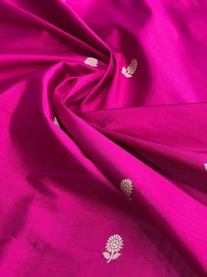 Banarasi Pure Silk Magenta Rani/