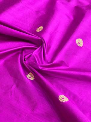 Banarasi Pure Silk Magenta Rani/