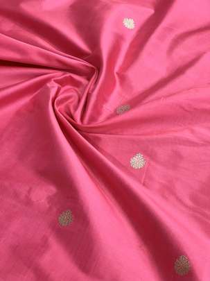 Banarasi Pure Silk Peach/