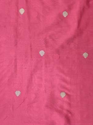 Banarasi Pure Silk Peach/ Katan Silk Fabrics