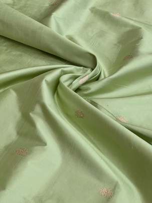 Banarasi Pure Silk Pista Green/