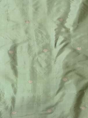 Banarasi Pure Silk Pista Green/ Katan Silk Fabrics