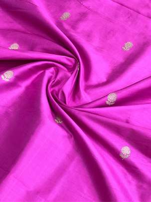 Banarasi Pure Silk Rani Pink/