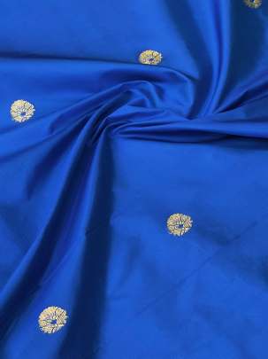 Banarasi Pure Silk Royal Blue/ 