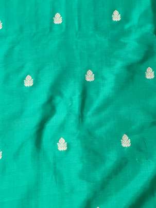 Banarasi Pure Silk Light Sea Green/ Katan Silk Fabrics