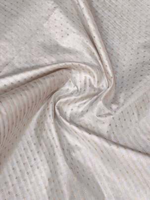 Banarasi Pure Silk White ( Dyeable )/ 