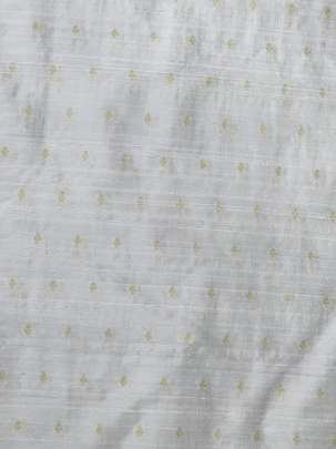 Banarasi Raw Silk With Golden Butti  ( Dyeable )/ Pure Banarasi fabrics