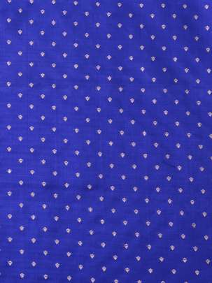 Banarasi Spun Silk Royal Blue/ Pure Banarasi fabrics