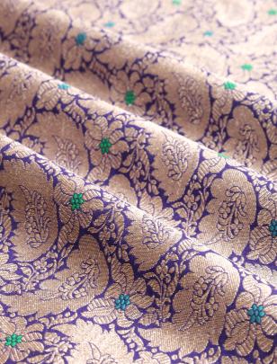 Banarasi meenakari brocade fabric/