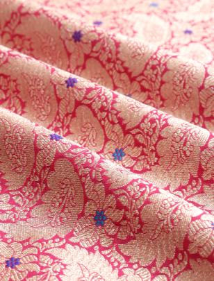 Banarasi meenakari brocade fabric/ 