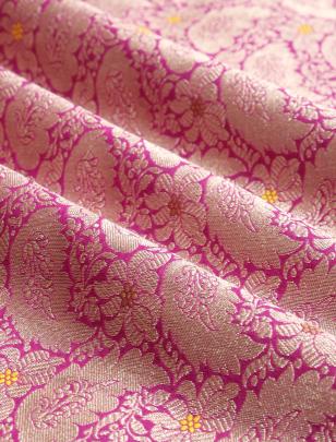 Banarasi meenakari brocade fabric/ 