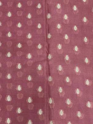 Chiniya Silk Fabric With Golden Banarasi Butti Rose Pink/ Pure Banarasi fabrics