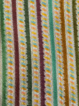 Chiniya Silk Multi-Colour Stripes With Banarasi Work/ Pure Banarasi fabrics