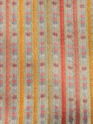 Chiniya Silk Multi-Colour Stripes With Banarasi Work/ Pure Banarasi fabrics