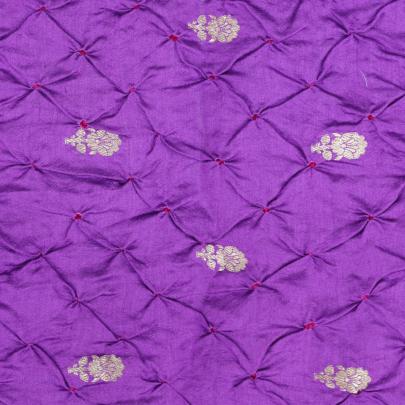 Chiniya silk bandhej with golden zari work - fabric/ Banarasi Bandhej 