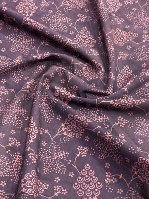  Cotton Ajrakh Handblocked Print Dull Black/