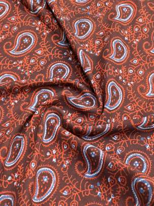  Cotton Ajrakh Handblocked Print Rust/ 