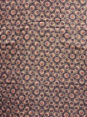  Cotton Ajrakh Handblocked Print Brownish Grey/ 