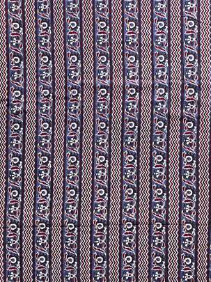  Cotton Ajrakh Handblocked Print Indigo Blue/ 