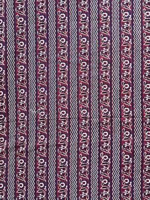  Cotton Ajrakh Handblocked Print Maroon/ 