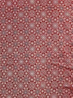  Cotton Ajrakh Handblocked Print Maroon/ 