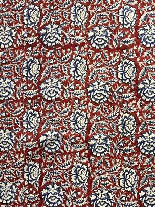  Cotton Ajrakh Handblocked Print Maroon/ 