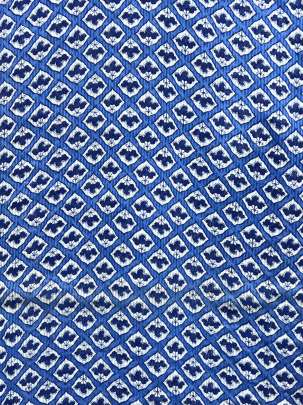 Cotton Mal Dhabu Handblocked Print Indigo Blue/ 