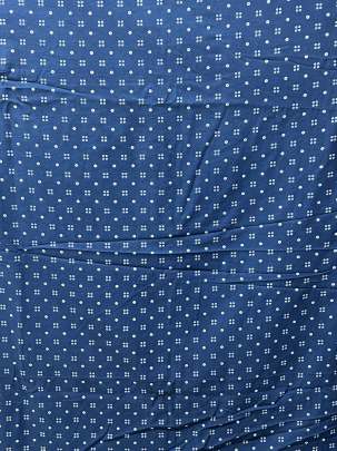 Cotton Gamthi Handblocked Print Blue/ 