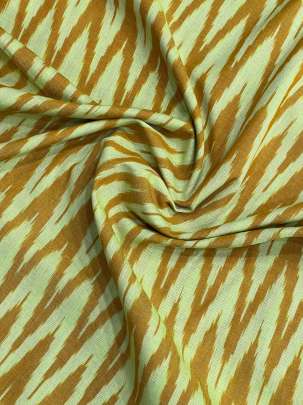 Cotton Ikkat Lemon Yellow/ 