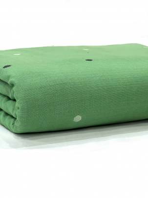 Cotton Jamdani With Woven Motifs Pista Green/ Handloom jamdani