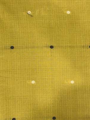 Cotton Jamdani With Woven Motifs Mustard Yellow/ Handloom jamdani