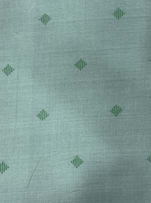 Cotton Jamdani With Woven Motifs Greyish Green/ Handloom jamdani