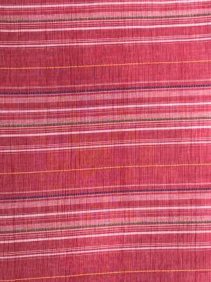 Cotton Jamdani With Woven Motifs Red Peach/ Handloom jamdani