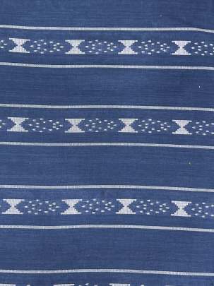 Cotton Jamdani With Woven Motifs Blue/ Handloom jamdani