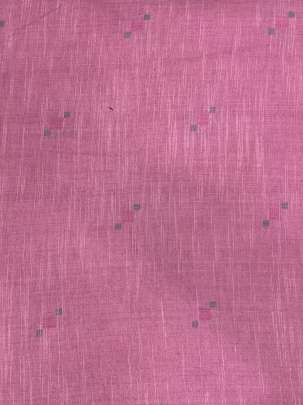 Cotton Jamdani With Woven Motifs Pink/ Handloom jamdani