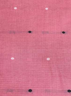 Cotton Jamdani With Woven Motifs Pink/ Handloom jamdani