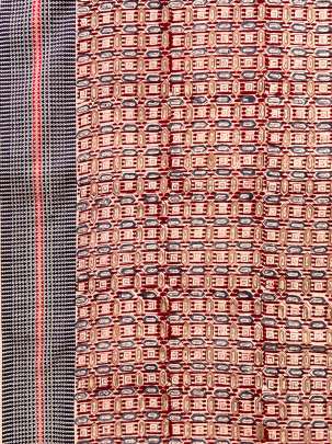  Cotton Kalamkari Natural Handblocked Print Light Reddish Peach/ 