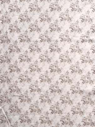 Cotton Linen Print Light Baby Pink/ 