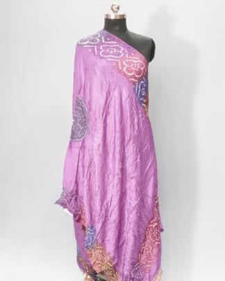 Gaji silk bandhej duppata/